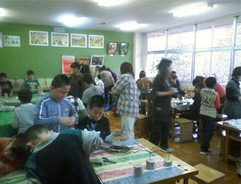 流木アート教室の風景1