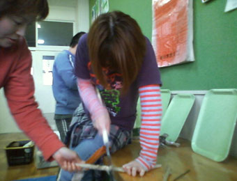 流木アート教室の風景9